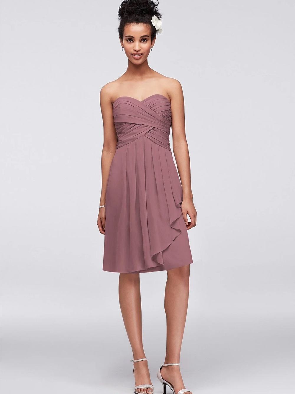 David’s Bridal strapless dress